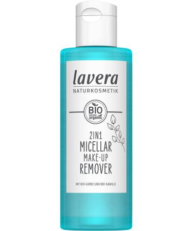 Lavera 2in1 Micellar Make -up remover - make -up remover - gluten -free - vegan - vegan - without silicone -without mineral oil - without microplastics - organic cucumber extract - organic family extract - 100ml