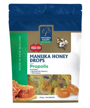 Manuka Health Manuka Honey Drops Propolis Pouch 55 Lozenges 250g