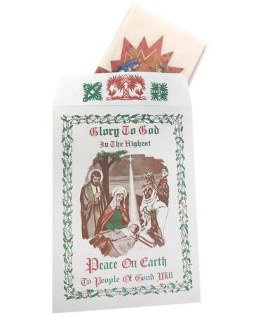 Traditional Polish Christmas Oplatki Wafers - Glory to God - Pack of 3 (3 White, 1 Pink) - Buy Online on SooperMarket.com