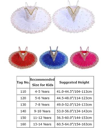 Girls Ballet Leotard with Platter Tutu & Swan Lake Feather Hem, White, 7-8 Years - Buy Online on SooperMarket.com