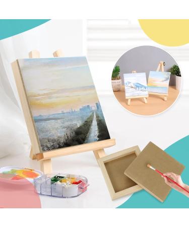 10 Pack 6x6 Wood Panel Boards for Crafts & Painting | Unfinished Blank Wooden Canvas Cradled Panels for DIY Art Projects | Ideal for Oils, Acrylics, Pouring Arts - Buy Online on SooperMarket.com