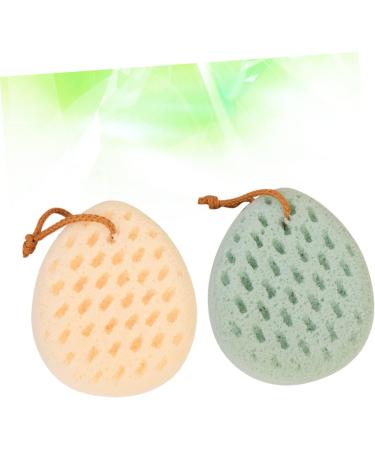 Beavorty 2pcs Face & Body Sponge Bath Scrubber Set - Exfoliating Loofah Shower Brush and Towel - Buy Online on SooperMarket.com