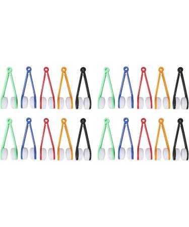 20-Partly Reading Flashing Brake Glasses Cleaning Tool Set - 4 Red Blue Black Green & Orange Brushes for Optimal Lens Care - Buy Online on SooperMarket.com