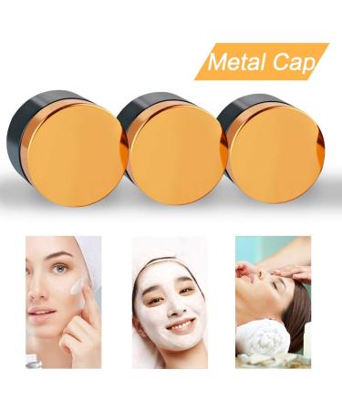 Inheming 6 x 30ml Amber Glass Cream Jars - Empty Cosmetic Containers with Lids for Ointments & Creams - Ideal for International Shipping - Buy Online on SooperMarket.com