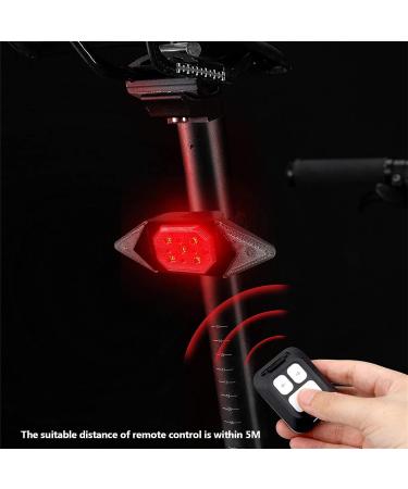 Rechargeable Bike Lights Set - Super Bright Front Headlight and Tail Light with Turn Signals for Night Riding - Buy Online on SooperMarket.com