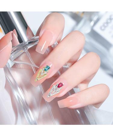 30pcs Mix Gold and Silver Nail Charms - Triangle and Drop Shape 3D Nail Jewelry for Acrylic Nails Art - DIY Crafts Accessory for Women and Girls - Buy Online on SooperMarket.com