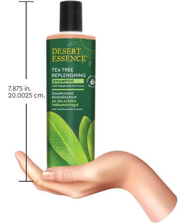 Desert Essence Tea Tree Replenishing Shampoo and Conditioner Bundle - 12.7 Fl Oz - Peppermint & Yucca - Tea Tree Oil - For All Skin Types - Buy Online on SooperMarket.com