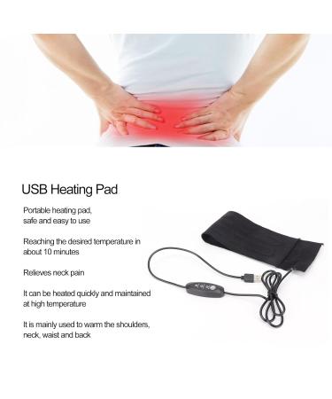 USB Heating Pillows - Foldable Carbon Fiber Travel Pillow for Shoulder & Pain Relief | 3 Temperature Settings | DC 5V Heating Film - Buy Online on SooperMarket.com