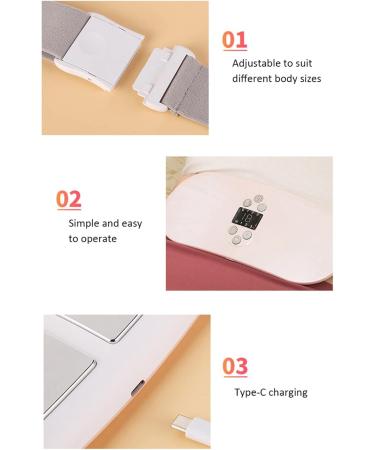 Heated Uterus Belt for Menstruation Relief Electric Heating & Massage Device for Stomach & Waist Comfort - Buy Online on SooperMarket.com