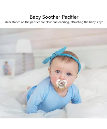 Rhinestone Baby Pacifier for Jaw Development | Safe & Stylish for 6-18 Months - Buy Online on SooperMarket.com