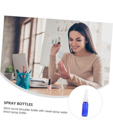 FOMIYES 24 Pcs Round Shoulder Nasal Spray Bottles - Travel Size Cosmetic Containers - Blue Pet - Set of 3 - Buy Online on SooperMarket.com