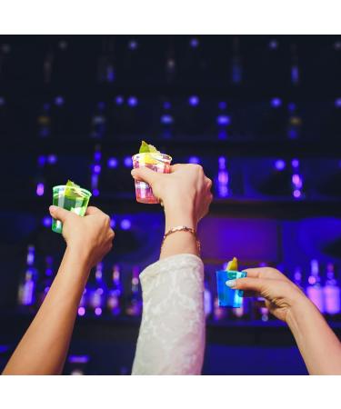 MATANA 300 Neon Plastic Shot Glasses - 1oz Party Shot Cups for Wine Tasting, Condiments, Sauce, Jello Shots & More - Sturdy & Reusable - Buy Online on SooperMarket.com