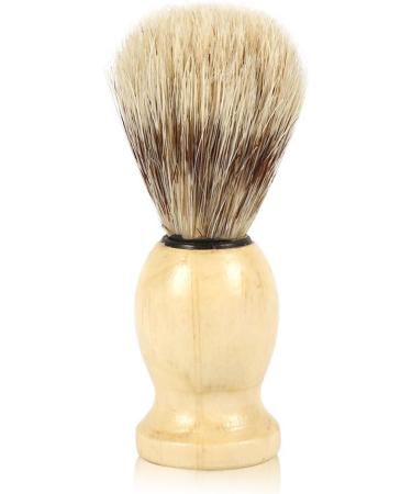 Premium Shaving Brush for Men | Wooden Handle Razor Brush | Facial Hair Grooming Tool | Ideal for Home & Salon Use - Buy Online on SooperMarket.com