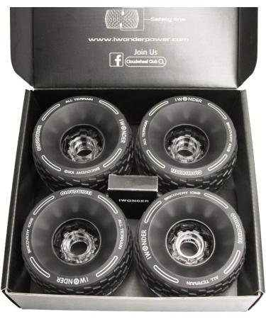 IWONDER Cloud Wheel 105mm Discovery Electric Skateboard Wheels - Off Road 78A Translucent Urethane Longboard Wheels - Buy Online on SooperMarket.com