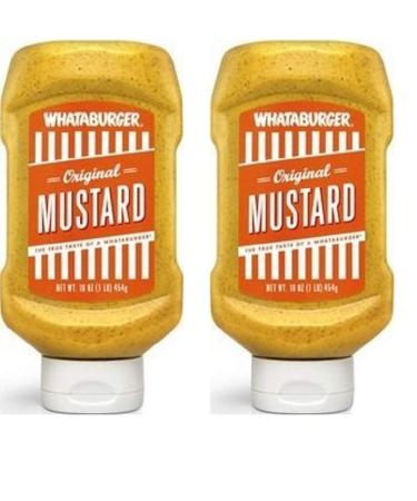 Whataburger Original Mustard - 16 Oz. (Pack of 2) Original 1 Pound (Pack of 2)