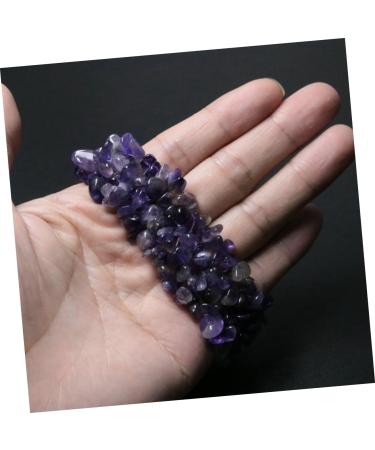 TEHAUX Womens Bracelet 2pcs Chunky Chakra Bracelet Irregular Bracelet Crystal Beads Layer Crystal Bracelet Layer Gemstone Crystals Bracelet Women Gemstone Bracelet To Heal Purple Rope - Buy Online on SooperMarket.com