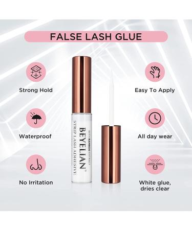 BEYELIAN DIY Eyelash Extension Kit | Cluster & Individual Lashes with Glue and Tweezers | 3D Cluster Lash Extensions (0.07mm 10/20 roots) - 240Pcs - 0.10 20Roots - Buy Online on SooperMarket.com