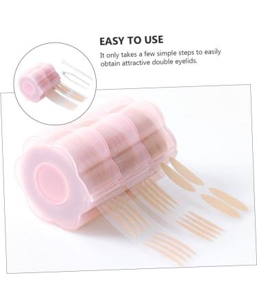 FOMIYES 2 Sets Double Eyelid Sticker Lace Eyelid Stickers Eye Beauty Tape Double Sided Sticky Tape Invisible Eyelid Strips Clear Tape Double Eyelid Fiber Pink Makeup Tools Beautiful Eyes - Buy Online on SooperMarket.com