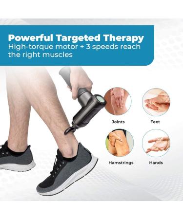 HoMedics Therapist Select Pro Percussion Massager - Handheld Deep Tissue Body Massager for Sports and Athletes - Rechargeable Massage Gun for Back, Shoulder, and Neck Pain - Buy Online on SooperMarket.com