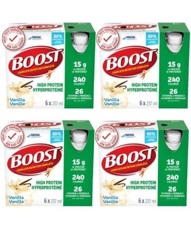 Boost Fruit Flavoured Drink Variety Pack 237ml 24 count & High Protein Meal Replacement Drink Vanilla 237 ml 6 Counts (Pack Of 4) - Buy Online on SooperMarket.com