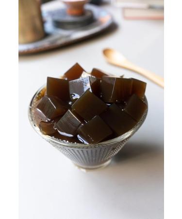 Starry Mart Doking Jelly for Bubble Tea Dessert Topping 800g (Grass Jelly) - Buy Online on SooperMarket.com