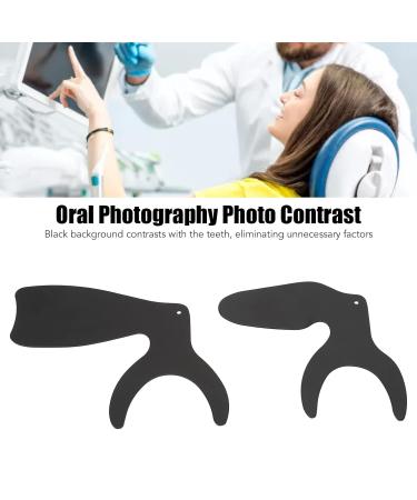 2-Piece Dental Photo Control Set - Long Handle Opaque Background Plaque for Oral Care & Contrast Scale - Buy Online on SooperMarket.com