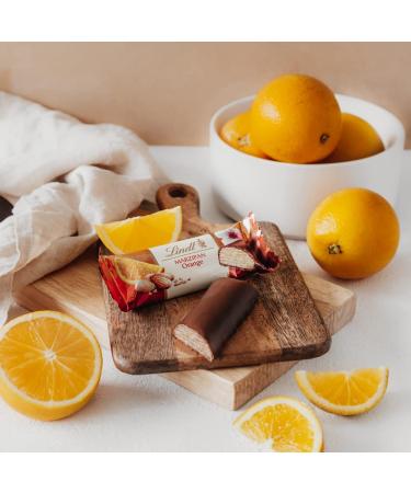 Lindt Chocolate Orange Marzipan Bar - 25 x 50g | Pure Orange Marzipan in Milk Chocolate | Large 1250g Counter Display | Perfect Chocolate Gift - Buy Online on SooperMarket.com