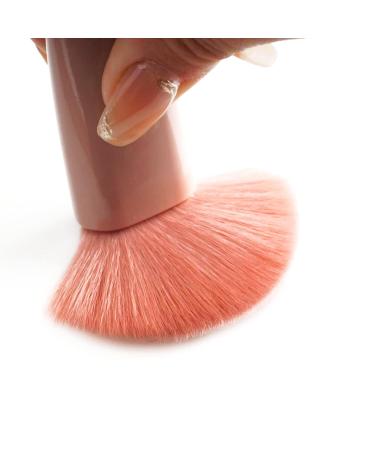 MJ JOMAY Mini Makeup Brush Set with Mirror - Professional Travel Set for Face, Eyebrow, Blush, and Lip Gloss - Pink - Buy Online on SooperMarket.com