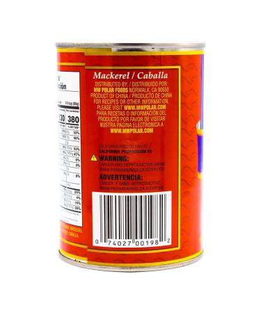 MW Polar Mackerel 15-Ounce (Pack of 6) - Premium Quality Mackerel in Oil - Buy Online on SooperMarket.com