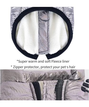 2 in 1 Dog Jacket with Harness for Small Dogs - Warm Outdoor Sports Vest Coat - XXL Silver - Buy Online on SooperMarket.com