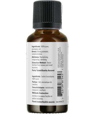 Now Peppermint Oil Liquid 30ml and Now Foods Eucalyptus Essential Oil 30ml - Buy Online on SooperMarket.com