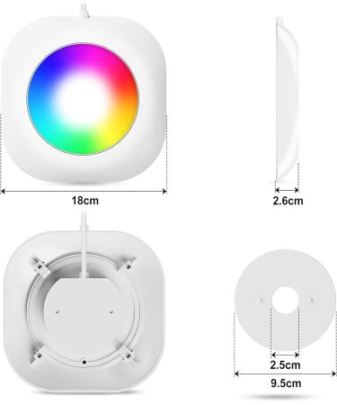 Lylmle 10W LED Pool Lights - Smart Color Changing Underwater Lighting with App Control Dimmable & Timer IP68 Waterproof 8m Cable for Easy Installation - Buy Online on SooperMarket.com