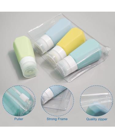 Silicone Travel Bottles Set - TSA-Approved 4 Pack for Shampoo Lotion & More - Leak-Proof Travel Accessories - Buy Online on SooperMarket.com