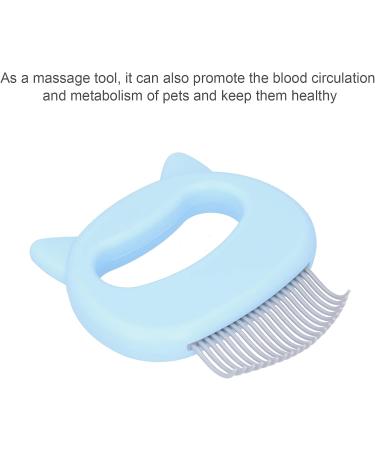 Cat Grooming Comb Moderately Bent Comfortable Grip Durable Cat Shell Comb Environmentally Friendly for Dog for Cat(blue) - Buy Online on SooperMarket.com