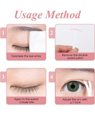 288PCS Eyelid Tape Instant Lift Strips Complexion Waterproof Double Eyelid Stickers with Fork Rods S - Girly-S - Buy Online on SooperMarket.com