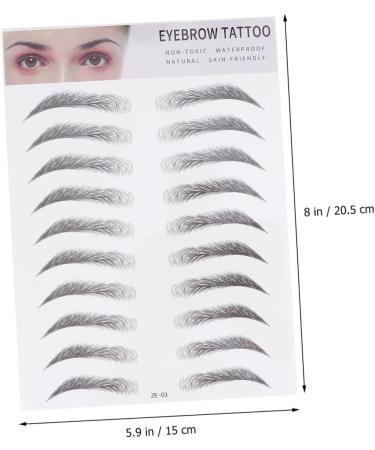 Angoily 2pcs 3d Eyebrow Stickers 6d Template Eyebrow Shape - Buy Online on SooperMarket.com