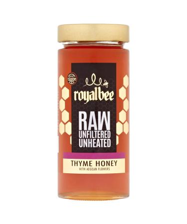 Royal Bee - Raw Thyme Honey with Aegean Flowers - Pure Greek Honey - 400g