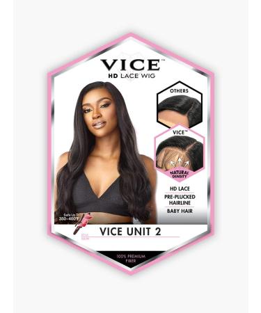 Sensationnel Vice Lace Front Wig - HD Transparent Lace, Pre-Plucked Hairline, 5 Deep Part - Vice Unit 02 (1B) - Buy Online on SooperMarket.com