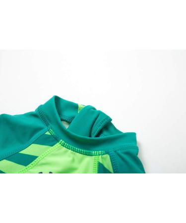 Bonverano Baby Boys Swimsuit 12-18 Months - Green Dinosaur Long-Sleeve One Piece Swimwear | UPF 50+ Sun Protection - Buy Online on SooperMarket.com