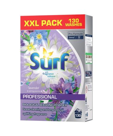SKSurf Professional Lavender & Spring Jasmine Biological Washing Powder 130 Washes 8.4kg