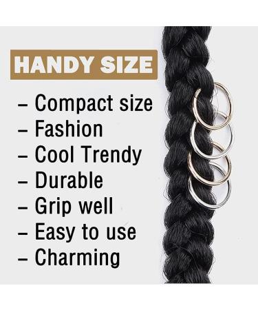 Hair Rings 110 Pieces Hair Jewellery Rings Dreadlock Accessories Hair Rings Spiral Dreadlocks Hair Braid Rings Hair Braid Rings Dreadlocks Aluminum Dread Locks Hair Beads Hair Decor - Buy Online on SooperMarket.com