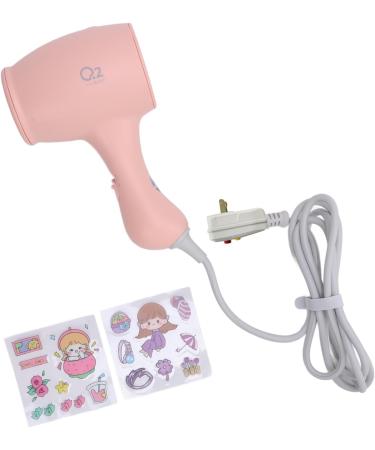 Kids Hair Dryer 3 Speeds Wind Negative Ionic Blow Dryer Lightweight Compact Kids Hairdryer with DIY Stickers Mini Portable Hair Dryer for Kids Gentle Heat (US Plug 100 240V US Plug 100 240V 110V - Buy Online on SooperMarket.com