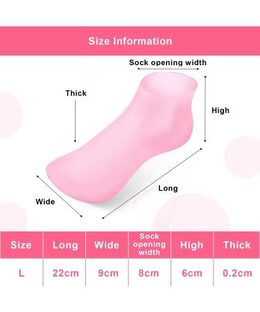 Exin Dehcen Silicone Moisturizing Socks for Women - 3 Pairs Anti-Slip Spa-Gel Foot Care for Dry Cracked Feet - Buy Online on SooperMarket.com