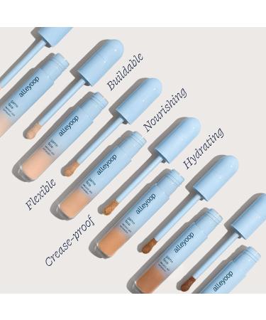 Alleyoop Game Face Concealer - Lightweight, Buildable Coverage for Blemishes - Hydrating and Crease-proof with Aloe Stem Cell - Superstar 002 - Buy Online on SooperMarket.com