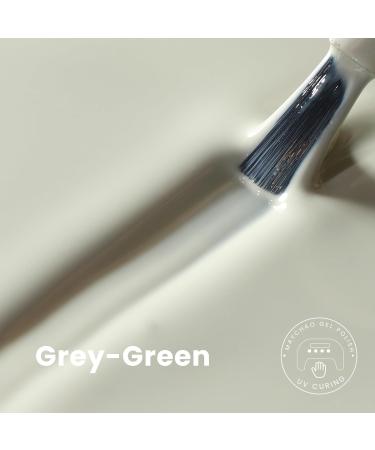MAYCHAO 15ML Gel Nail Polish 1Pc Grey Green Gel Polish Soak Off UV LED Grey Nail Gel Polish Nail Art Starter Manicure Salon DIY at Home 0.5 OZ Grey-green - Buy Online on SooperMarket.com