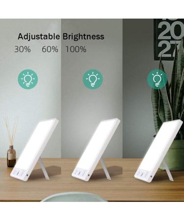 10000 Lux LED Light Therapy Lamp Portable Simulation of Daylight Lamp 2 Light Colours with Cool White Light Warm Light 6 Timer Settings Adjustable Brightness - Buy Online on SooperMarket.com