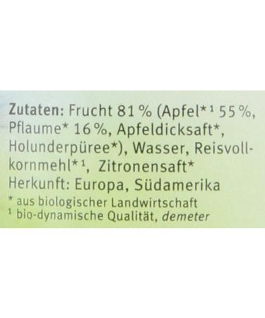 Holle Organic Apple & Plum Pack of 6 (6 x 190g) - Buy Internationally | Best Baby Food - Buy Online on SooperMarket.com
