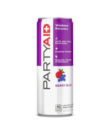 Partyaid Rehab Blend, Feel Good Tonight & Tomorrow, Contains 5-Htp, B-Complex, Milk Thistle, electrolytes, No Artificial Flavors or Sweeteners, Caffeine-Free, 100% Clean, 12 Fl Oz (1 Can)