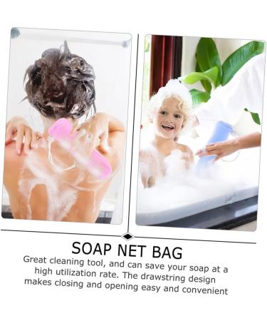 Baluue 24 Pcs Foaming Soap Mesh Bag Cleansing Foaming Bag Soap Saver Pouch Foam Face Wash Sponge Pe Network 14.5x5cmx2pcs As Shownx2pcs - Buy Online on SooperMarket.com