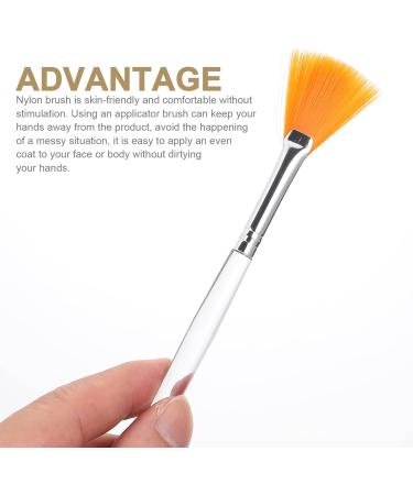 STAHAD 4pcs Mask Brush Powder Applicator Gel Mask Flat Heads Fan for Facials Cosmetic Cream - Buy Online on SooperMarket.com